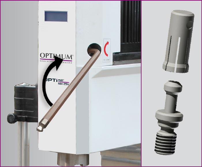 OPTIMUM Frézka OPTImill MH 25 V (obrázek 3)