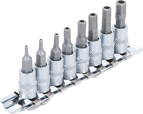 BGS technic Zástrčné hlavice Imbus s otvorem 1/4", H2-H7, sada 8 dílů na liště - BGS 5156 (obrázek 4)