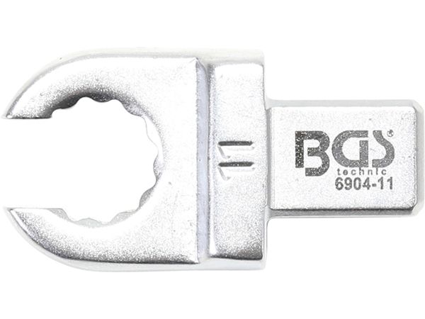 Levně BGS Technic BGS 6904-11 Otevřený očkový klíč 11 mm, nástrčný s upínáním 9 x 12 mm