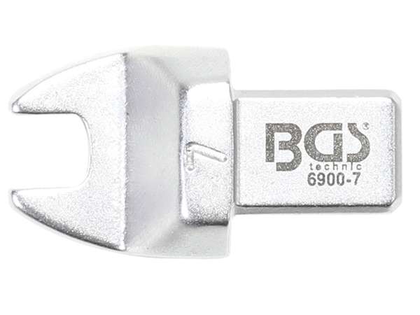 Levně BGS Technic BGS 6900-7 Nástrčný plochý (otevřený) klíč 7 mm s upnutím 9x12 mm