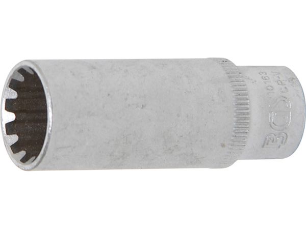 Levně BGS Technic BGS 10163 Nástrčná hlavice 1/4" 13 mm, prodloužená - Gear Lock