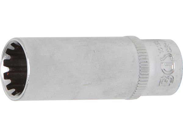 Levně BGS Technic BGS 10162 Nástrčná hlavice 1/4" 12 mm, prodloužená - Gear Lock