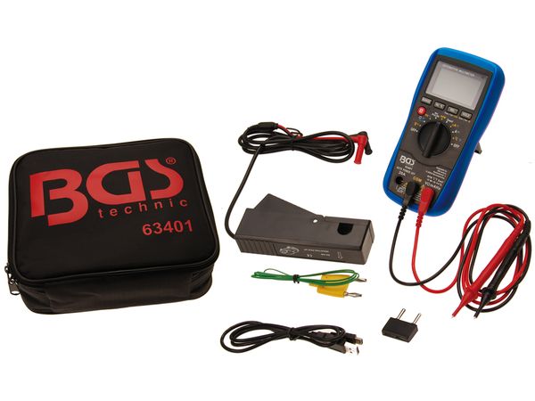 BGS Technic BGS 63401 Digitální multimetr s USB připojením, speciálně pro autoservis
