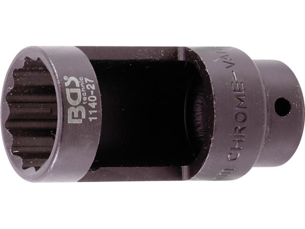 Levně BGS Technic BGS 1140-27 Nástrčná hlavice 1/2" 27 x 78 mm pro lambda sondu s okénkem