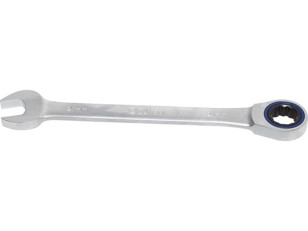 Levně BGS Technic BGS 1591 Očkoplochý klíč 21 mm s ráčnou "Microlock"