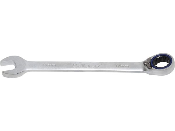 Levně BGS Technic BGS 30917 Očkoplochý klíč 17 mm s ráčnou