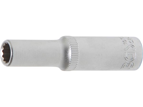 Levně BGS Technic BGS 10706 Nástrčná hlavice 1/4" dvanáctihranná 6 mm, prodloužená