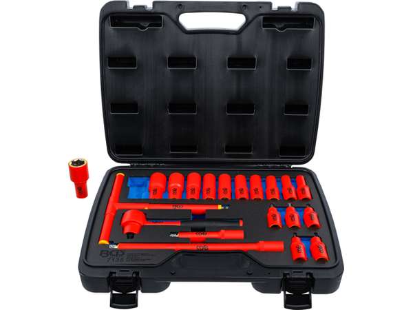 Levně BGS Technic BGS 7135 Nástrčné klíče a hlavice 3/8" BGS107135 VDE (Sada 20 dílů)