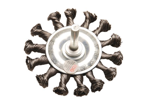 Levně BGS Technic BGS 3982 Talířový copanový kartáč pr. 75 mm, hřídel 6 mm