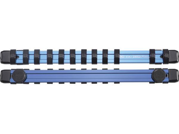 Levně BGS Technic BGS 9342 Lišta pro upevnění 12 ks nástrčných 1/4" hlavic, magnetická