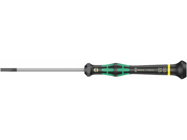 Wera 118012 Šroubovák plochý 0,6x3,5x80 mm k použití v elektronice Kraftform Micro typ 203