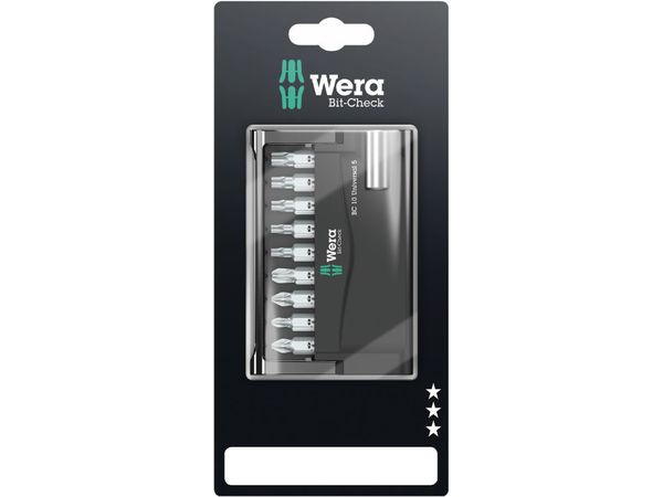 Levně Wera 073416 Sada bitů Bit-Check 10 Universal 5 SB s držákem 899/4/1 (Sada 10 dílů)