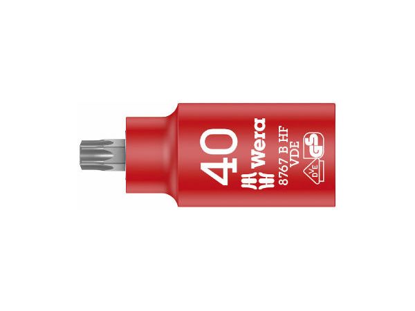Levně Wera 004924 Zástrčná bitová hlavice 3/8" Torx TX 40 typ 8767 VDE HF Zyklop s přidržovací f