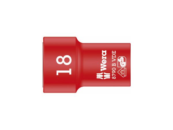 Levně Wera 004962 Nástrčná hlavice 3/8" 6hran 18 mm typ 8790 B Zyklop VDE