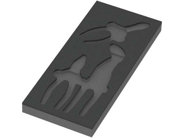 Levně Wera 137380 Nářaďový modul - pěnová vložka 9880 pro kleště Knipex Set 1 typ 9780. Bez nářa
