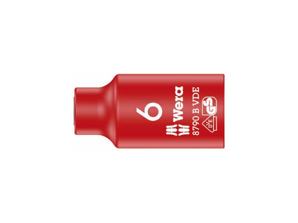 Levně Wera 004950 Nástrčná hlavice 3/8" 6hran 6 mm typ 8790 B Zyklop VDE