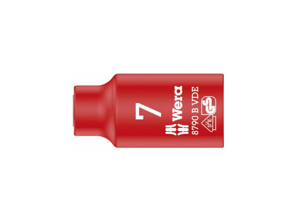 Levně Wera 004951 Nástrčná hlavice 3/8" 6hran 7 mm typ 8790 B Zyklop VDE