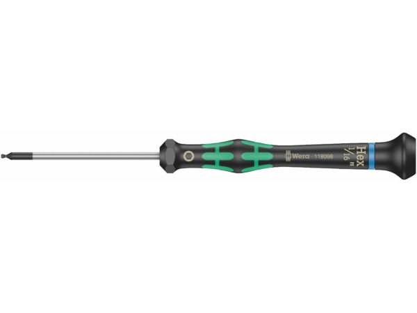 Levně Wera 118098 Šroubovák šestihranný 1/16"x60 mm s kulovou hlavou k použití v elektronice Kra