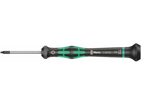 Wera 118040 Šroubovák TORX TX 5 HFx60 mm k použití v elektronice Kraftform Micro typ 2067