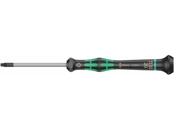 Levně Wera 118054 Šroubovák TORX TX 20 BOx60 mm k použití v elektronice Kraftform Micro typ 2067