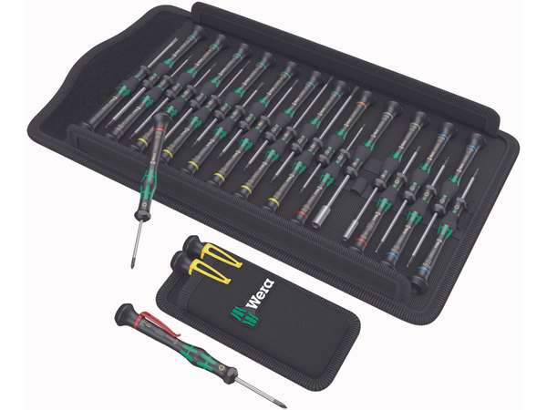 Levně Wera 134027 Šroubováky pro elektroniku Kraftform Micro ESD Big Pack 2 (Sada 29 dílů)