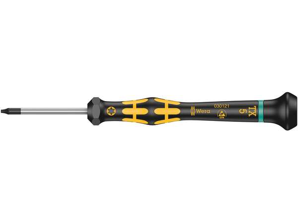 Levně Wera 030121 Šroubovák ESD Kraftform Micro TX 5 x 40 typ 1567 TORX®