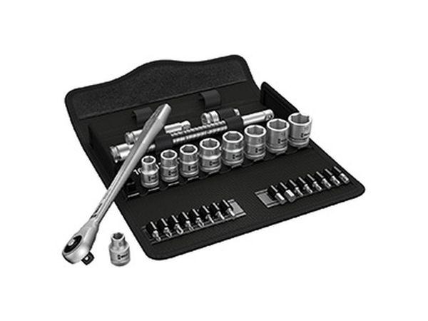 Levně Wera 004077 Sada ráčnová Zyklop Metal 8100 SC 7, 28 d. upínací část 1/2" - metrická