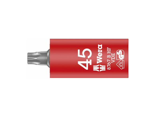 Levně Wera 004925 Zástrčná bitová hlavice 3/8" Torx TX 45 8767 VDE HF Zyklop s přidržovací funkc