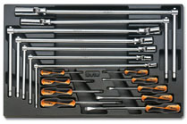 Levně Modul - T-klíče a šroubováky, 16 ks - plastová výplň - Beta Tools