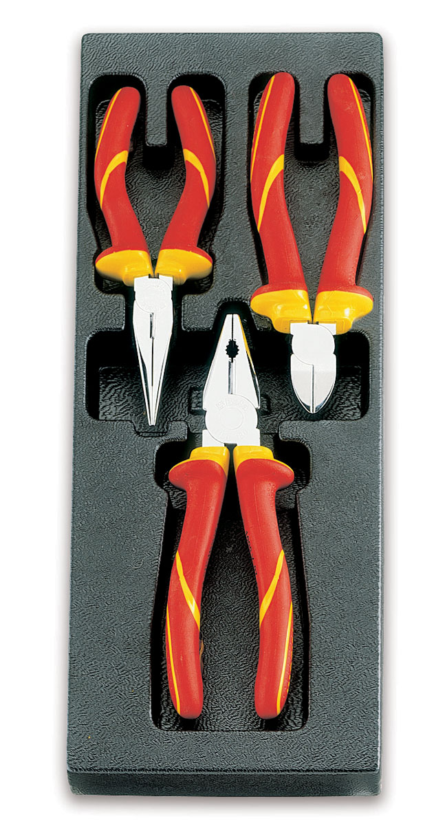 Levně Beta tools SADA KLEŠTÍ 3KS V PLASTOVÉ PODESTĚ, 2424/T135