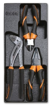 Levně Beta tools SADA 3 KLEŠTÍ V PLASTOVÉ PODESTĚ, 2424/T157