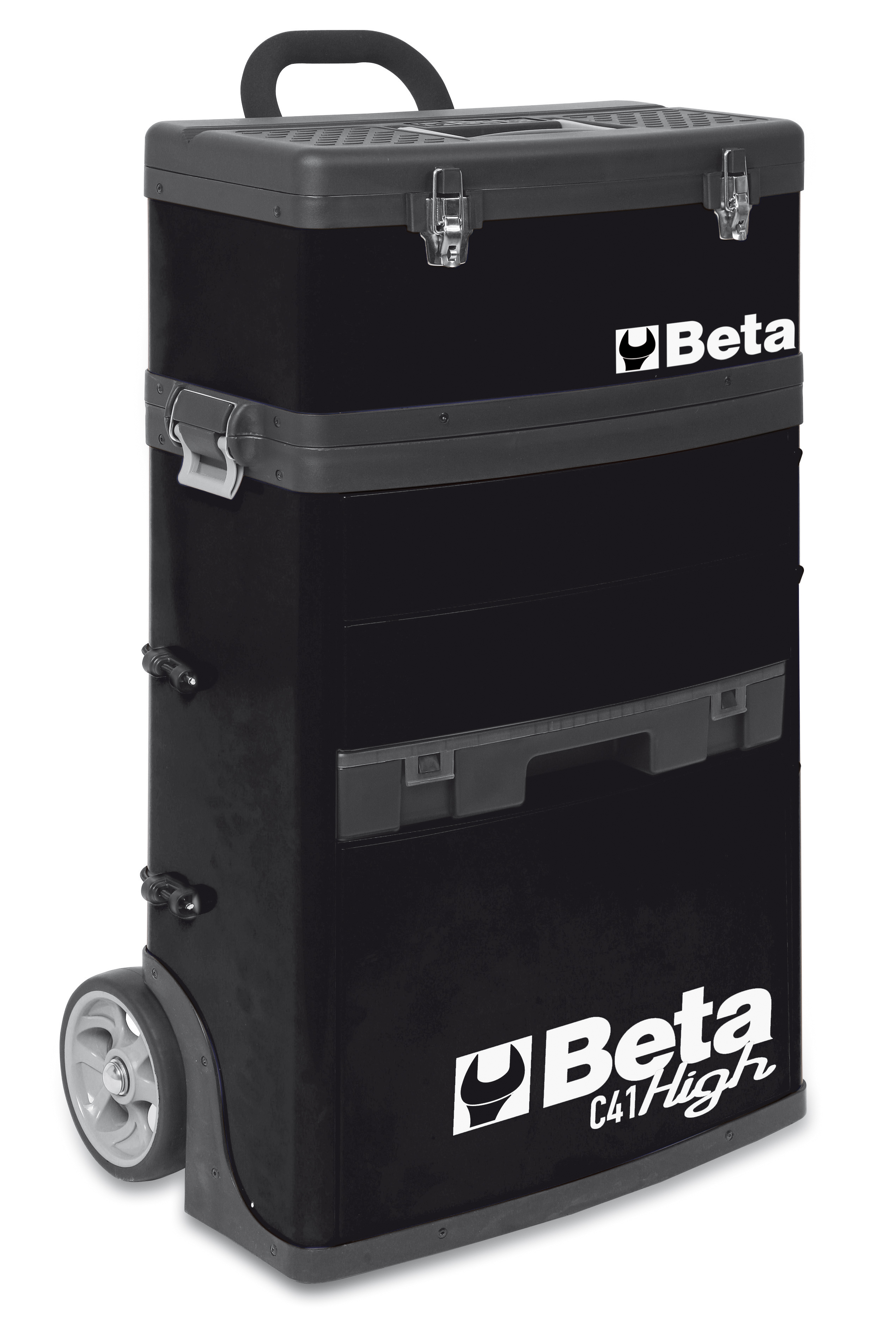 Levně Beta tools Vozík na nářadí se 2 moduly, černý, 4100/c41hn