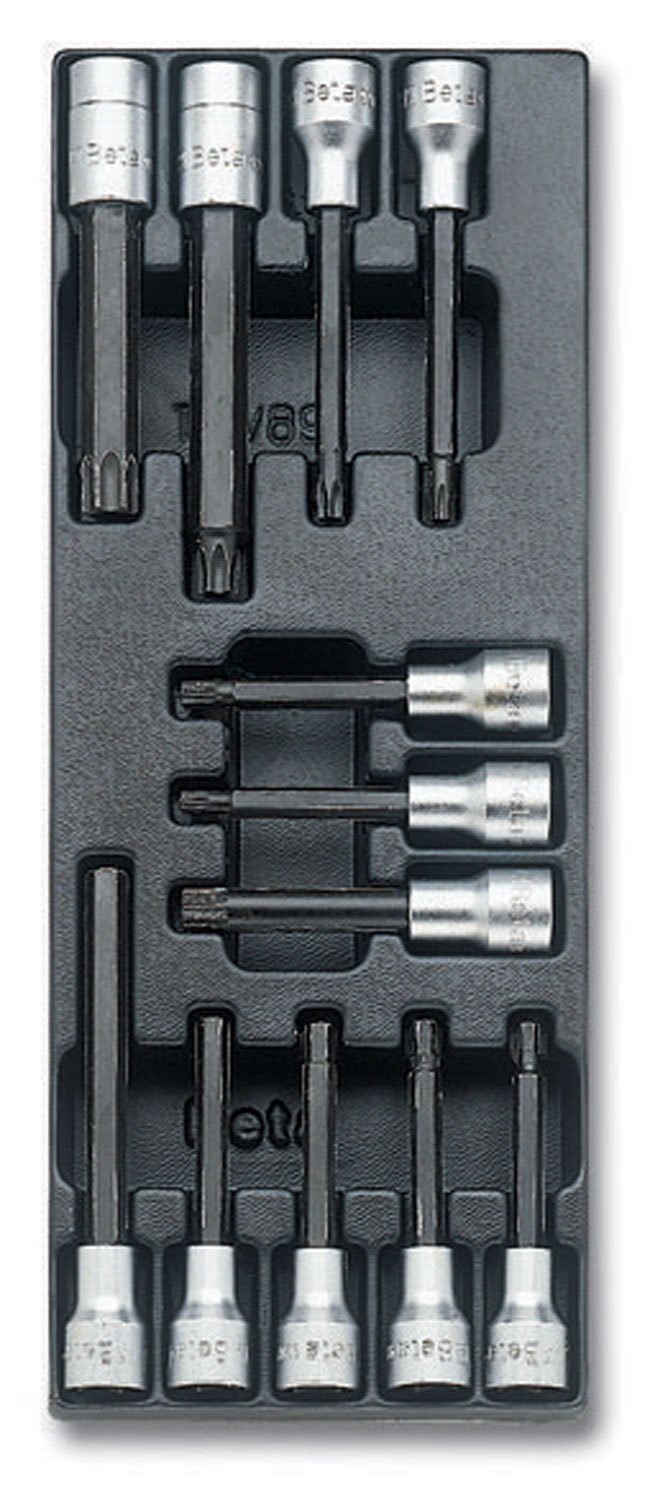 Levně Beta tools SADA HLAVIC 12KS V PLASTOVÉ PODESTĚ, 2424/T113