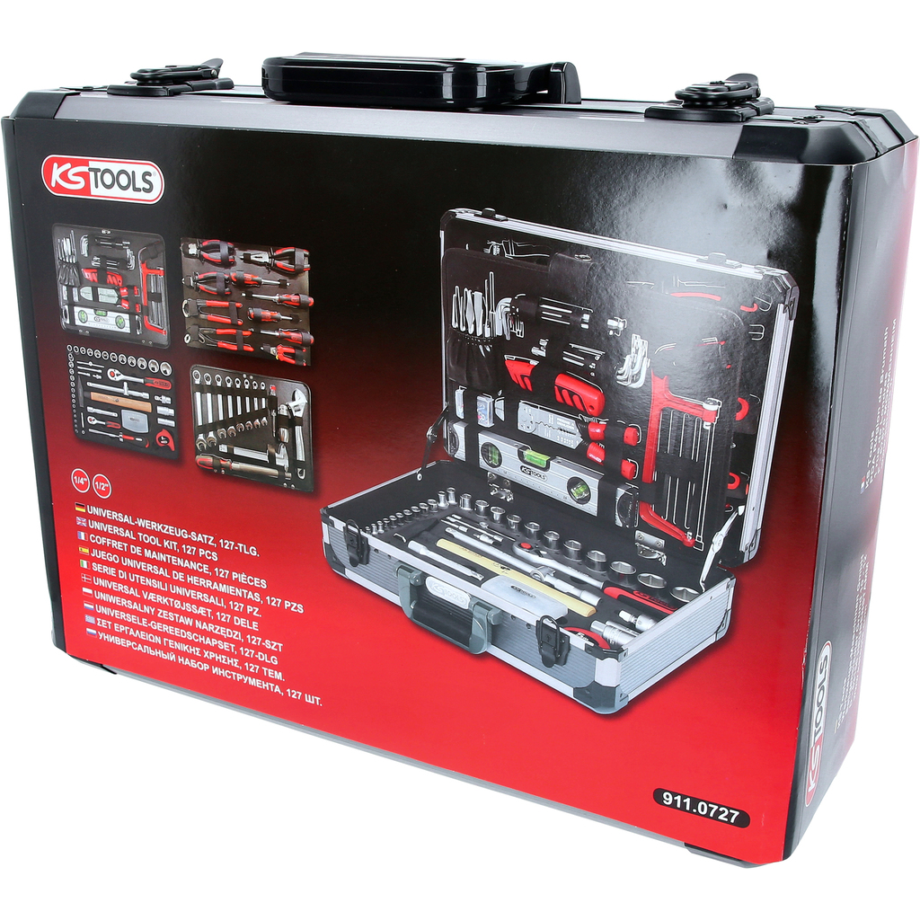 Gola sada 1/4", 1/2", 127 ks, šestihran - KS TOOLS 911.0727 (obrázek 6)