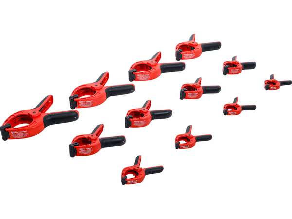 Levně BGS Do it yourself Nylonové svěrky, univerzální, 85-160 mm, sada 12 ks - BGS 59858