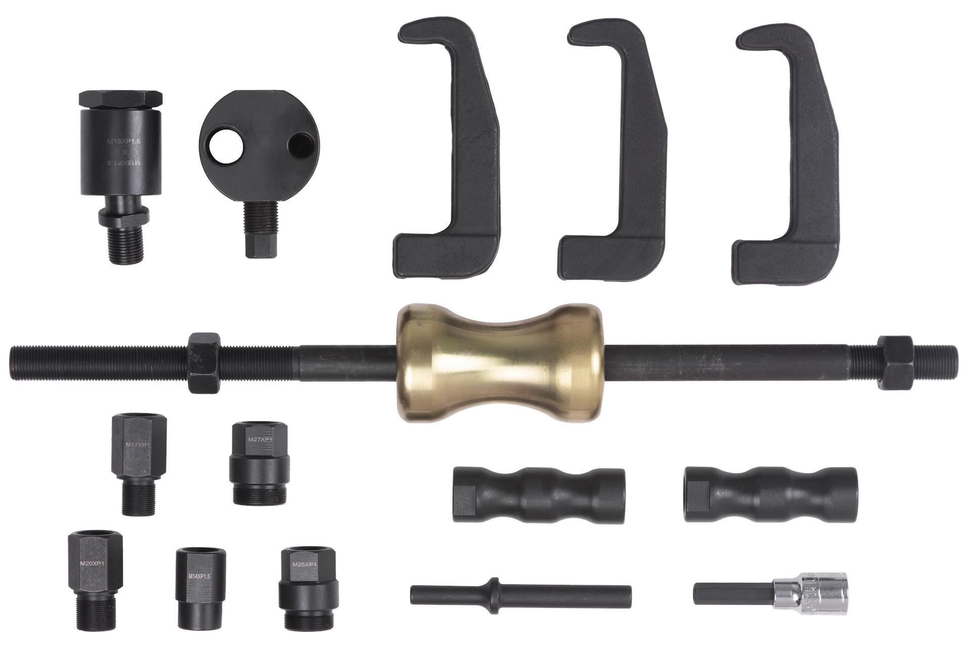 QUATROS QS20155 Sada nástrojů pro demontáž vstřikovačů pro použití se rázovým kladivem