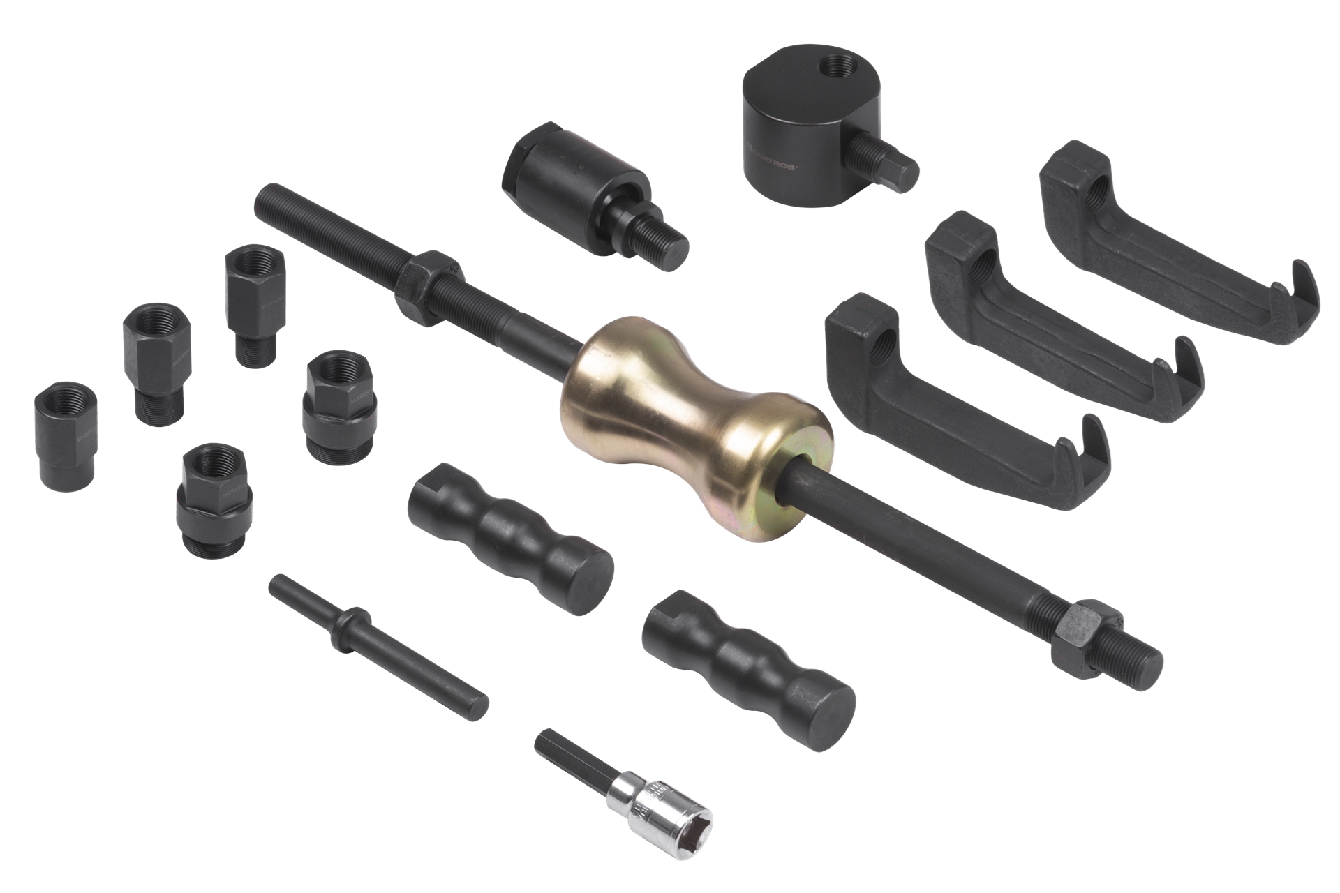 QUATROS QS20155 Sada nástrojů pro demontáž vstřikovačů pro použití se rázovým kladivem