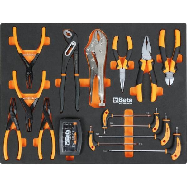 Sestava dílenského nábytku C45PRO 2X, 268 ks nářadí - Beta Tools