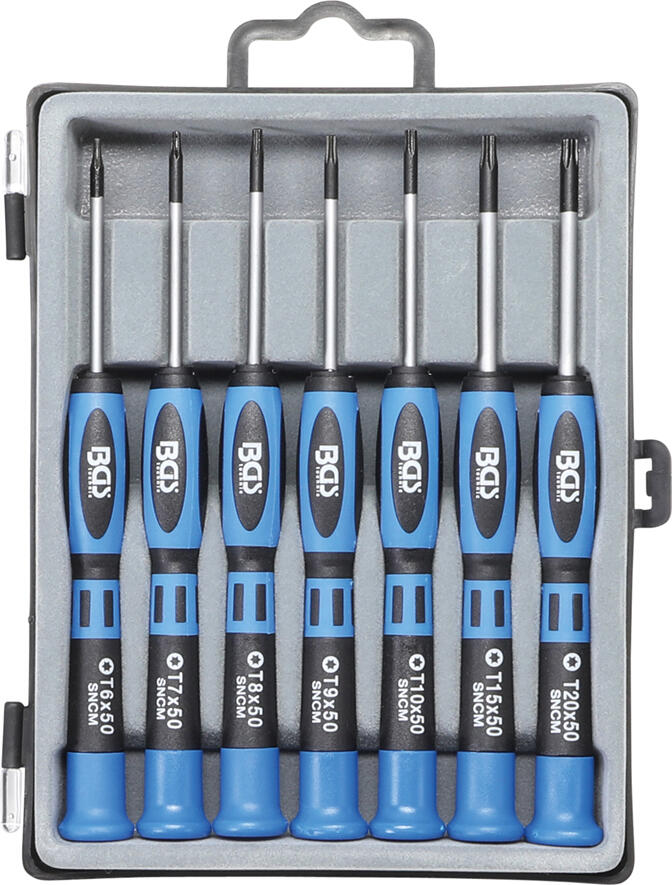 BGS technic Sada přesných šroubováků T-profil (pro Torx) 7díln (BGS107967)