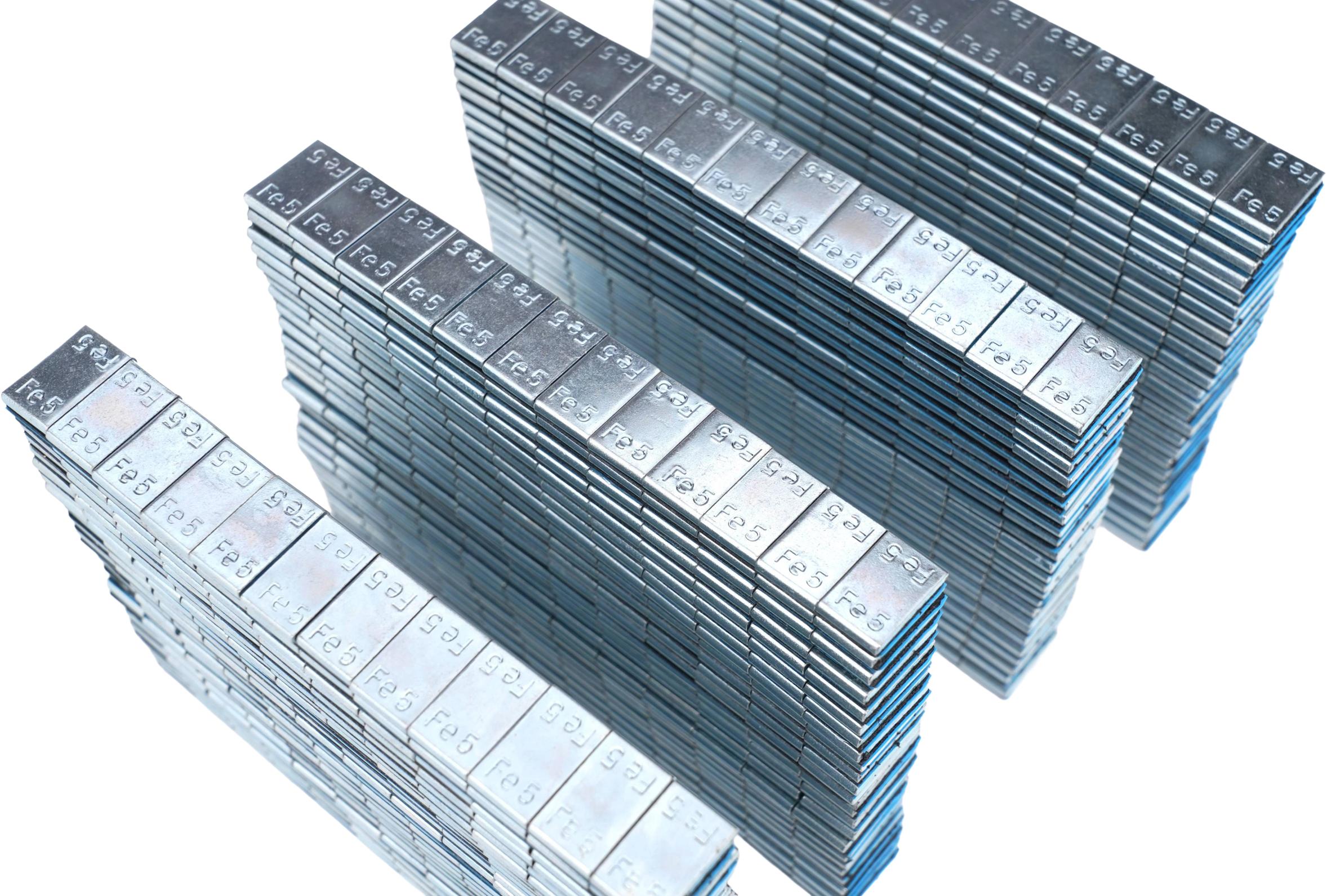 Lepící pozinkované závaží na hliníkové disky 12 × 5 g (60 g)–100 ks KD11812