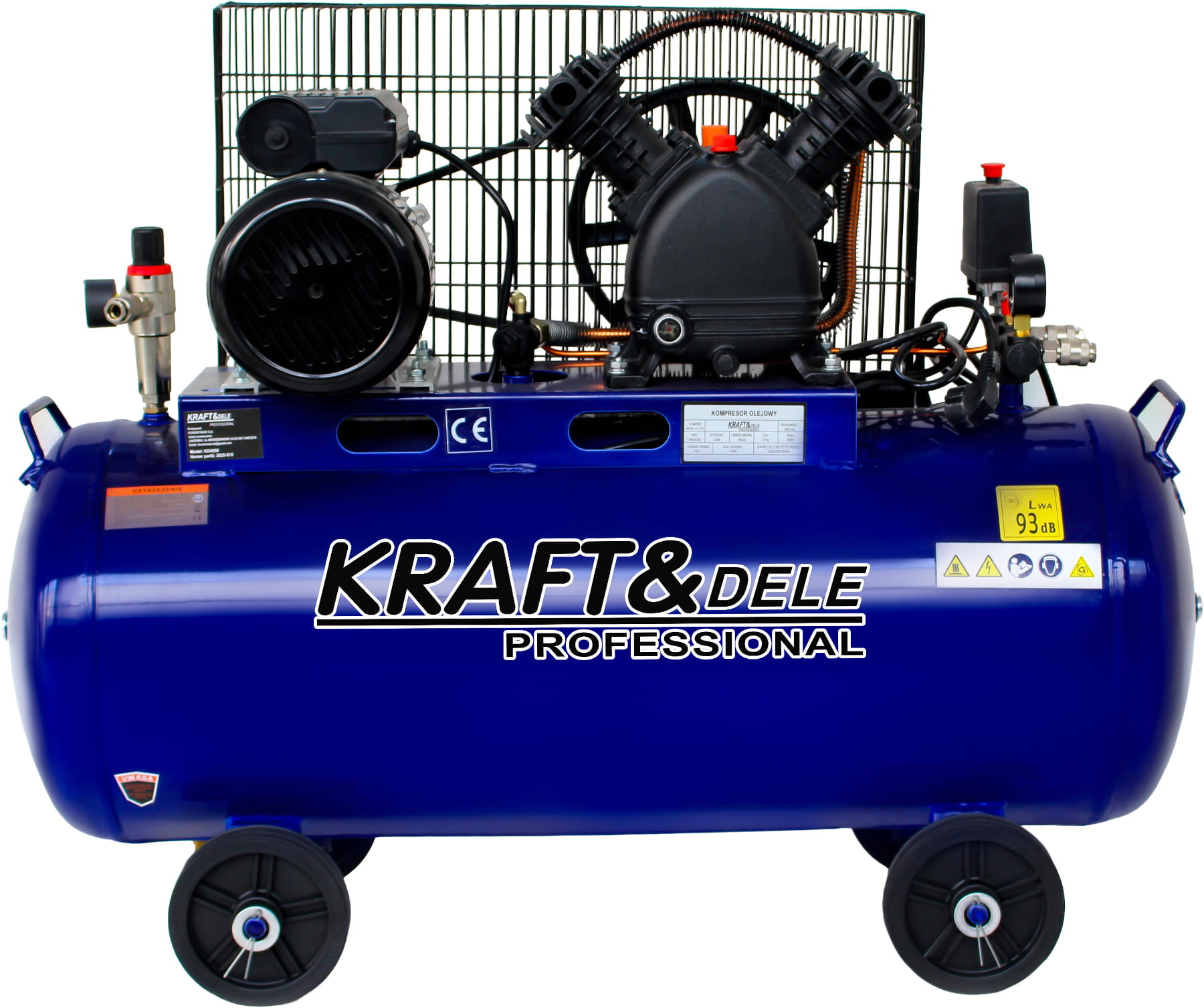 Olejový kompresor 100 l, 2800 W, 480 l/min KD4058