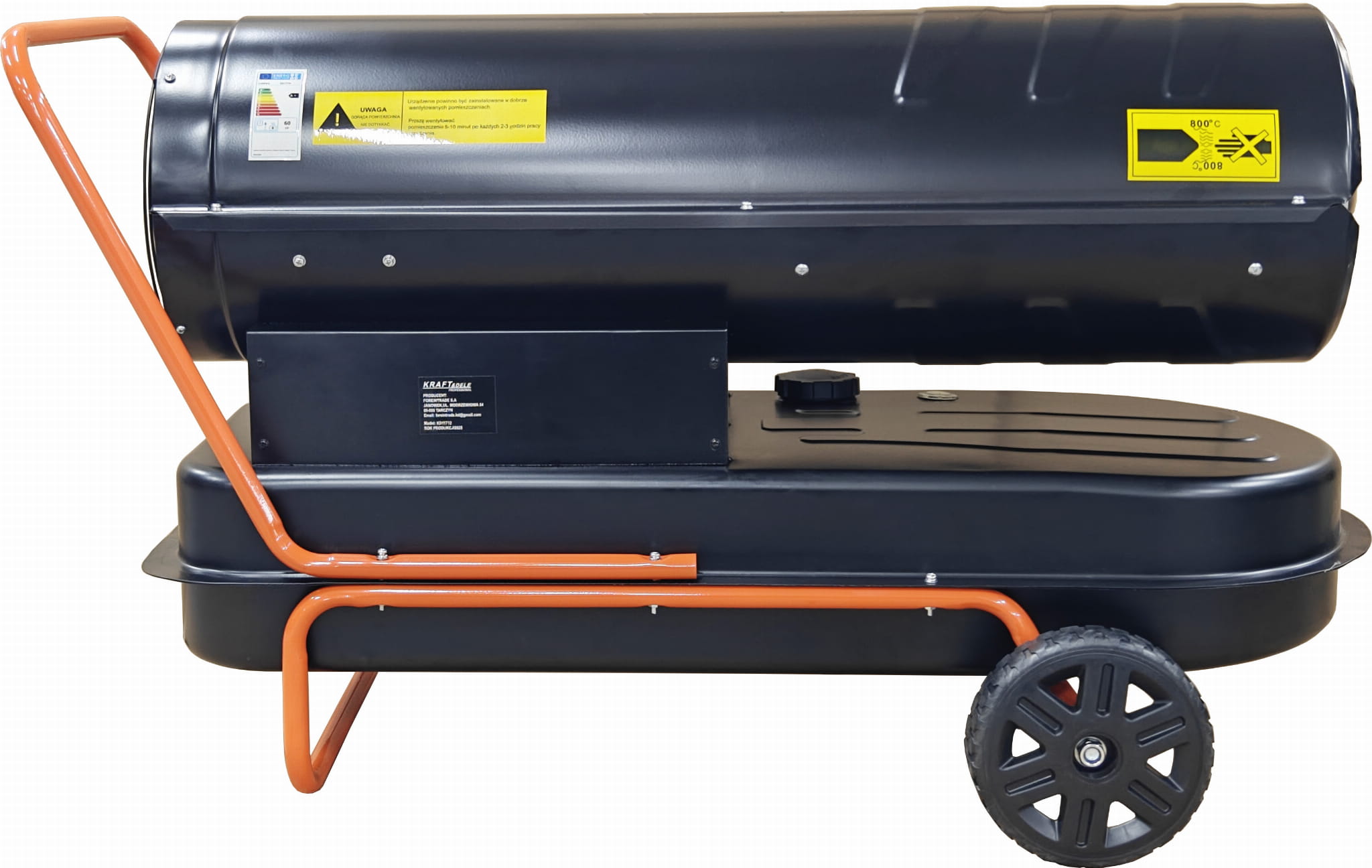 Olejový ohřívač 60 kW s termostatem KD11712