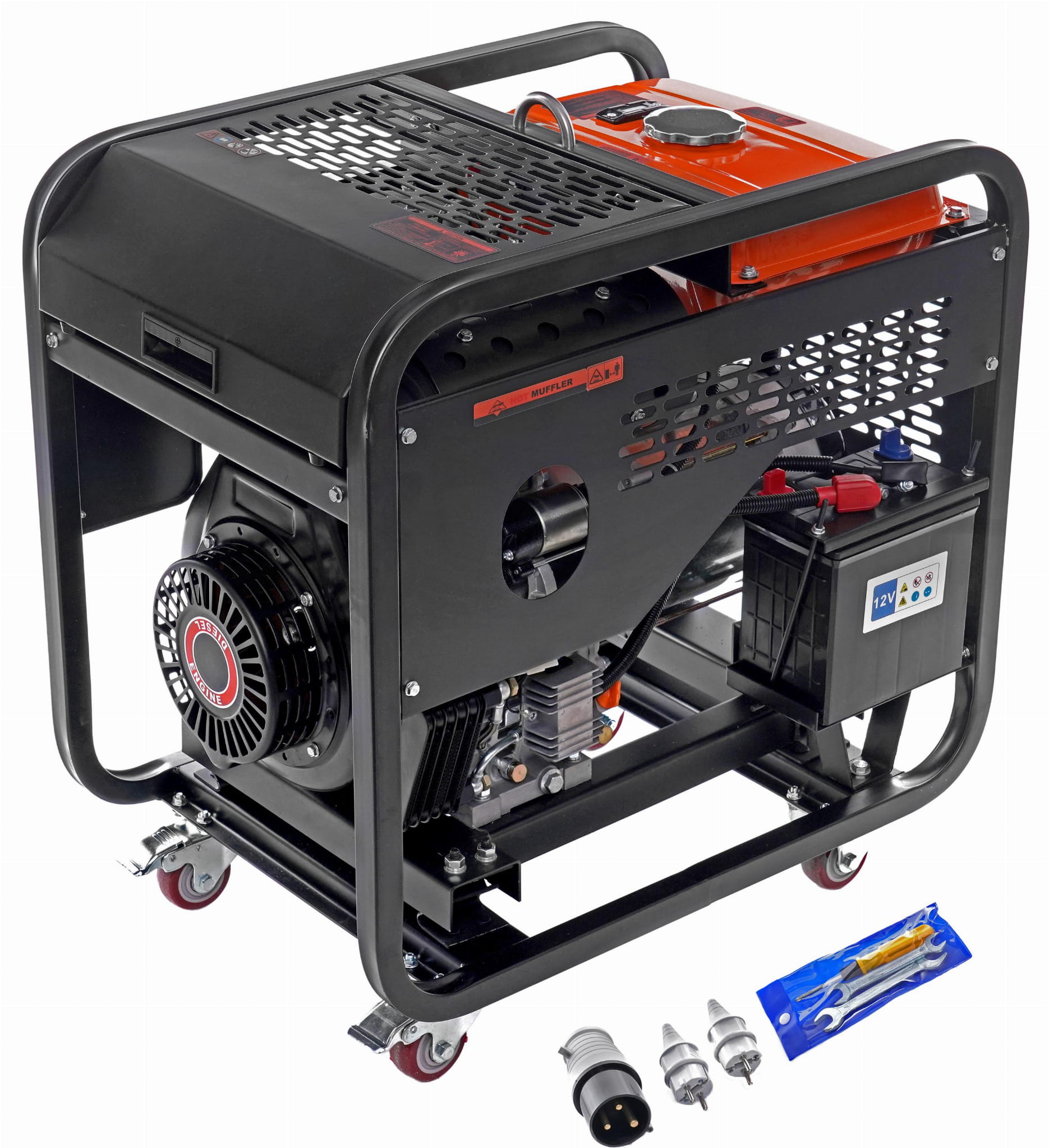 Jednofázový generátor 230 V, 9000 W KD169