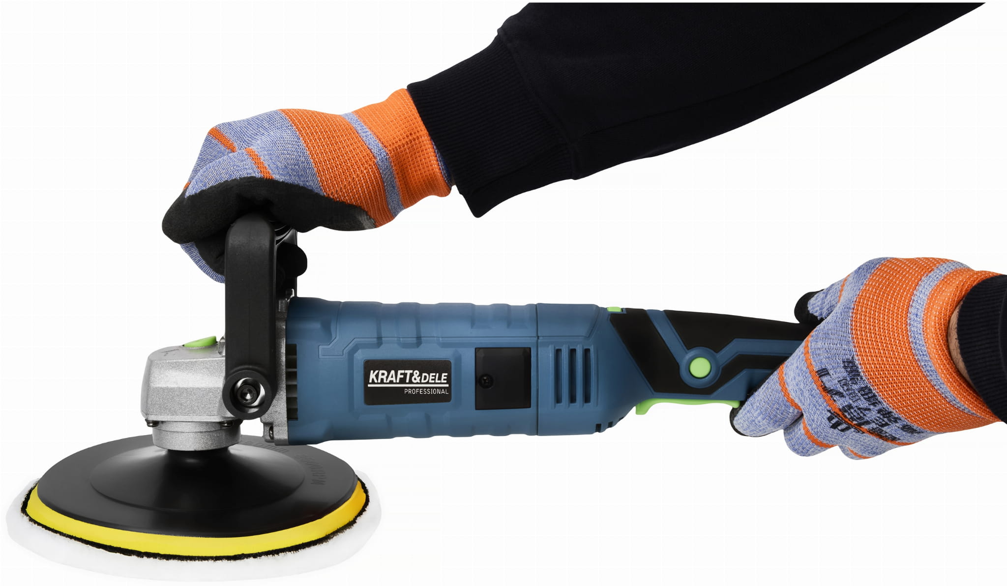 Elektrická leštička 2650 W, 180 mm, 800–3300 ot./min., sada XXL KD3079