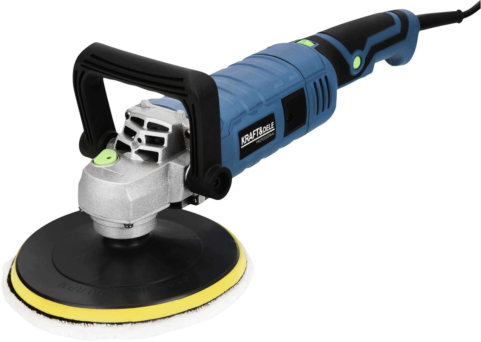 KRAFT&DELE Elektrická leštička 2650 W, 180 mm, 800–3300 ot./min., sada XXL KD3079