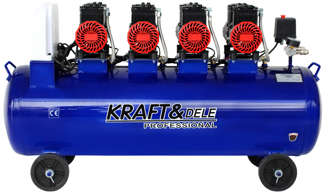 Bezolejový kompresor 120 l, 7000 W, 910 l/min KD4095