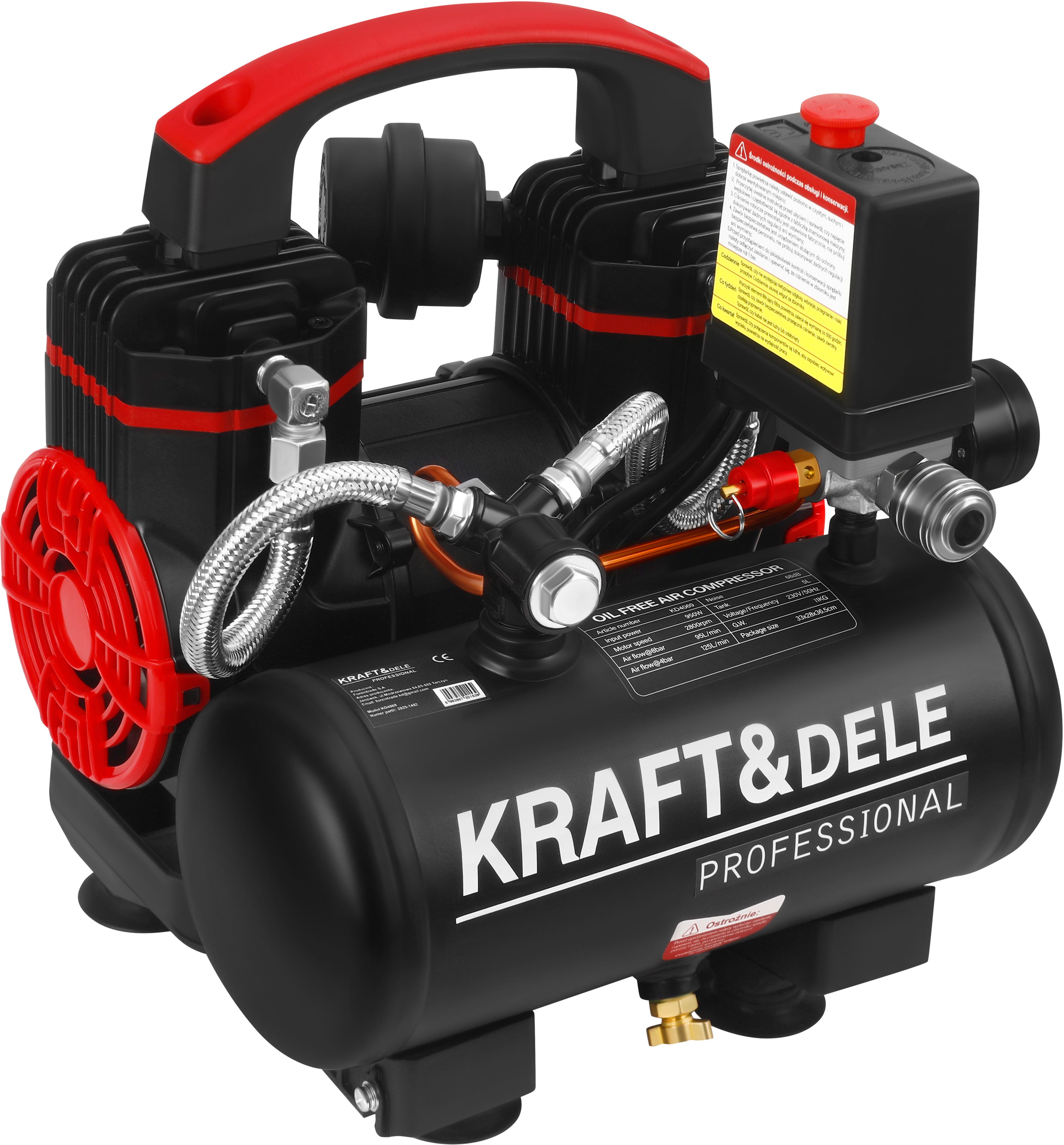 Bezolejový kompresor 950 W, 5 l KD4069