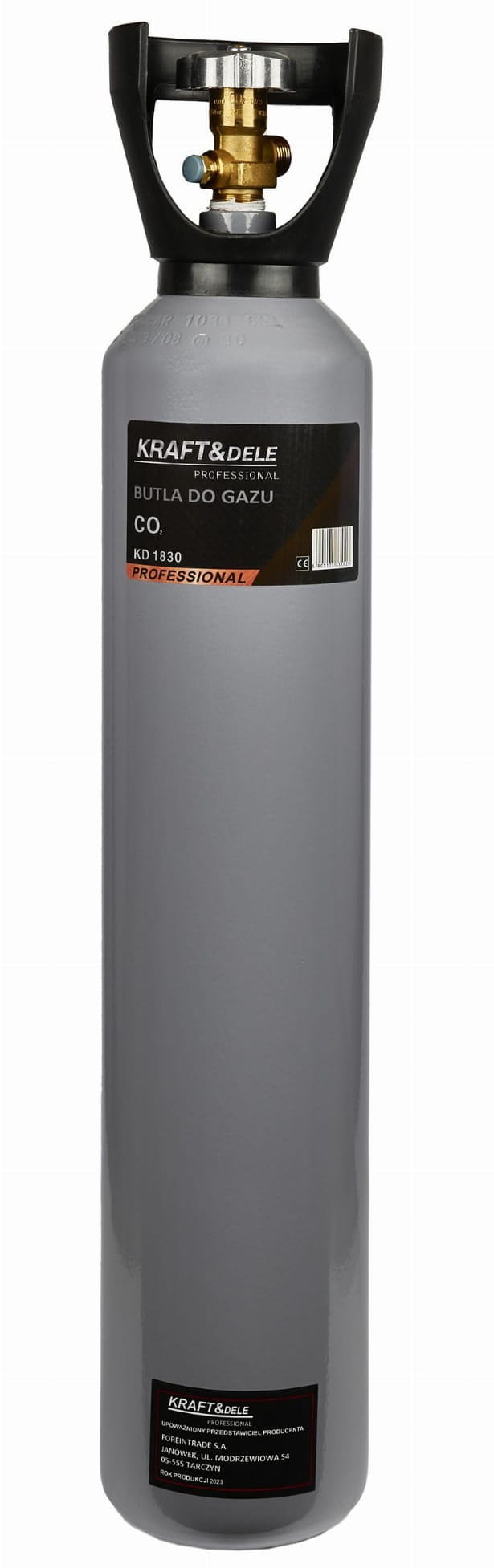 Prázdná láhev na CO2, 8 litrů KD1830