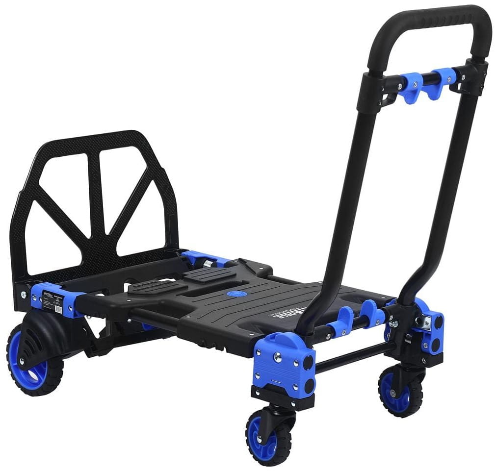 Skládací přepravní a skladový vozík 2 v 1, nosnost 150 kg KD3094