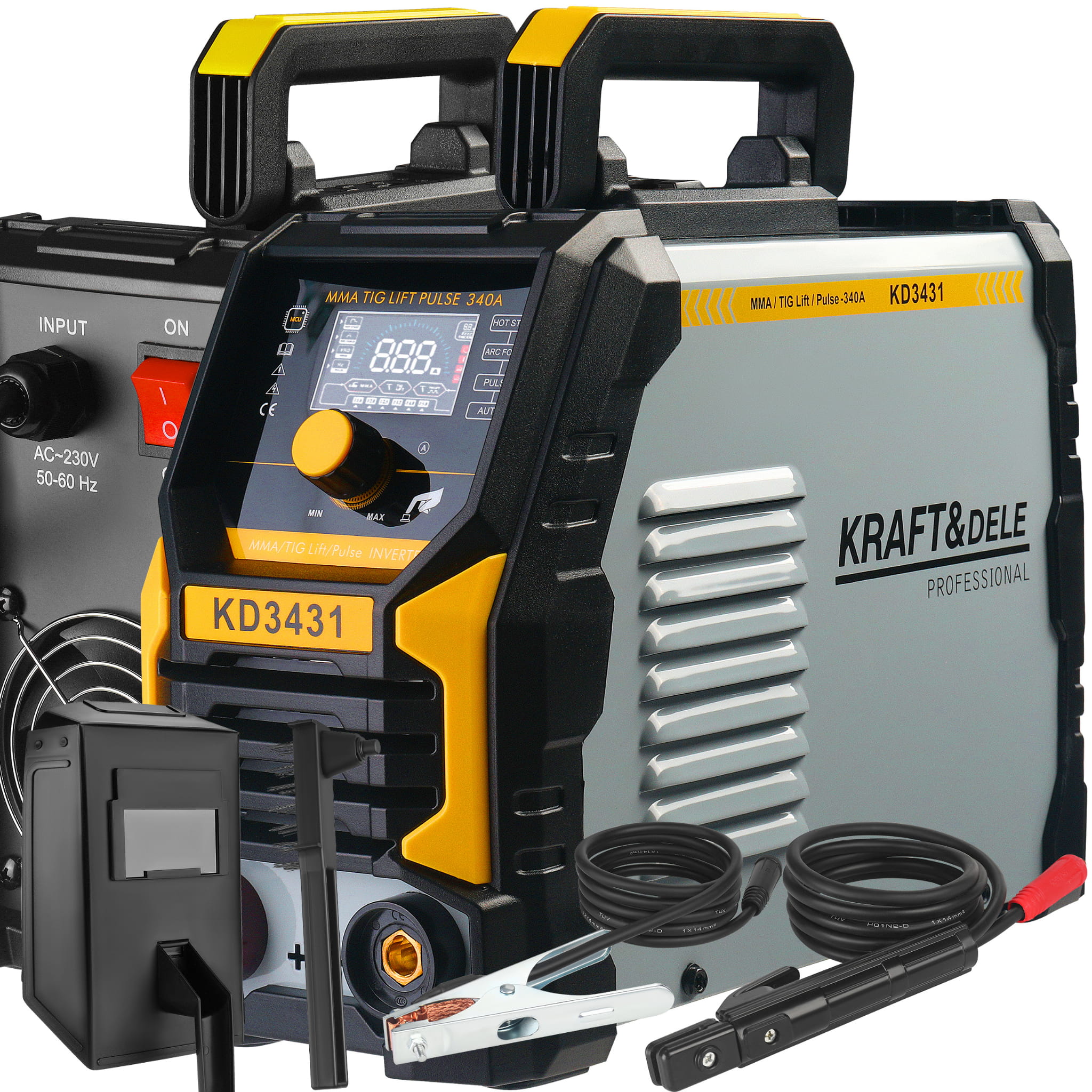 Invertorová svářečka TigLift Pulse 340 A pro ruční obloukové svařování KD3431